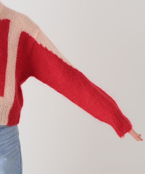 NOMA t.d.（ノーマティーディー）の「NOMA t.d. / ノーマティーディー ハンドニットモヘア混カーディガン（カーディガン/ボレロ・レディース・レッド・X-SMALL）」の16枚目の写真