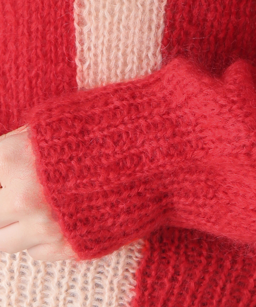 NOMA t.d.（ノーマティーディー）の「NOMA t.d. / ノーマティーディー ハンドニットモヘア混カーディガン（カーディガン/ボレロ・レディース・レッド・X-SMALL）」の17枚目の写真