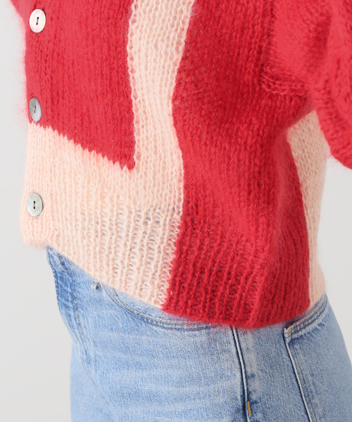 NOMA t.d.（ノーマティーディー）の「NOMA t.d. / ノーマティーディー ハンドニットモヘア混カーディガン（カーディガン/ボレロ・レディース・レッド・X-SMALL）」の20枚目の写真