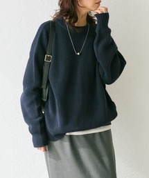【MONN.:. (モン)】コットンオーバーニット