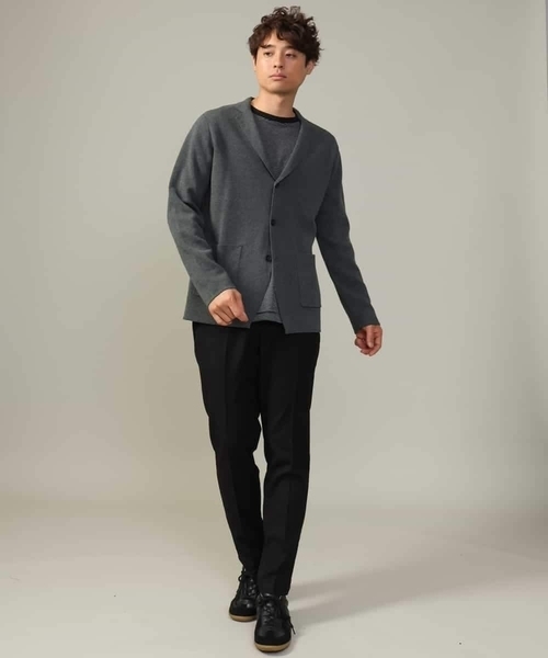 【ON/OFF兼用】ミラノリブニットテーラードジャケット（テーラードジャケット）｜a.v.v（アーヴェヴェ）