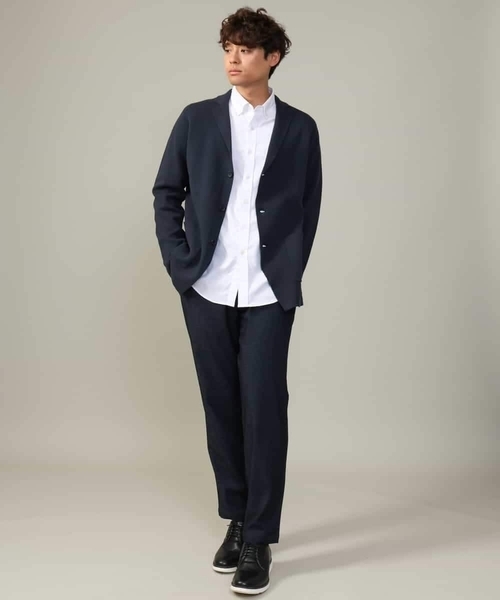 【ON/OFF兼用】ミラノリブニットテーラードジャケット（テーラードジャケット）｜a.v.v（アーヴェヴェ）