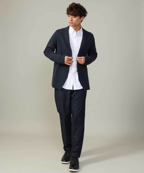 【ON/OFF兼用】ミラノリブニットテーラードジャケット（テーラードジャケット）｜a.v.v（アーヴェヴェ）