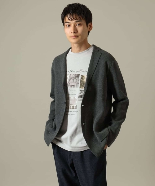 【ON/OFF兼用】ミラノリブニットテーラードジャケット（テーラードジャケット）｜a.v.v（アーヴェヴェ）