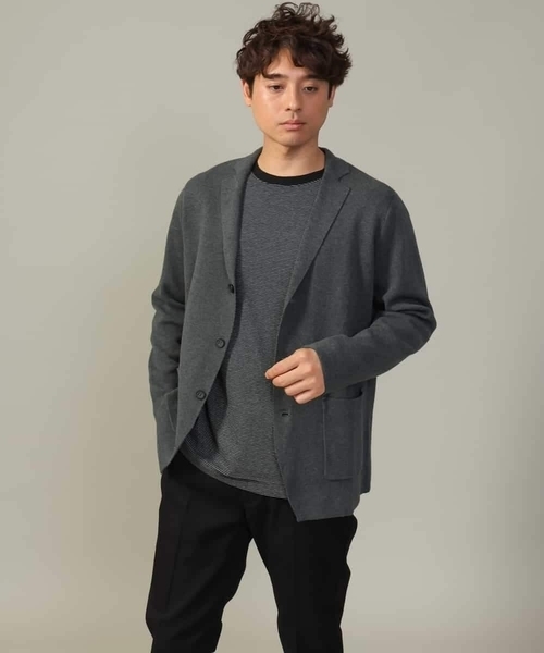 【ON/OFF兼用】ミラノリブニットテーラードジャケット（テーラードジャケット）｜a.v.v（アーヴェヴェ）