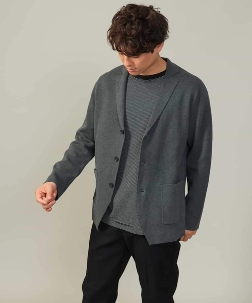 【ON/OFF兼用】ミラノリブニットテーラードジャケット（テーラードジャケット）｜a.v.v（アーヴェヴェ）