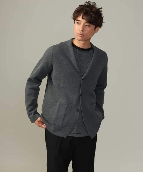 【ON/OFF兼用】ミラノリブニットテーラードジャケット（テーラードジャケット）｜a.v.v（アーヴェヴェ）