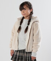 SHOO・LA・RUE | 【110-140cm】フェイクファー耳付きパーカー(ブルゾン)