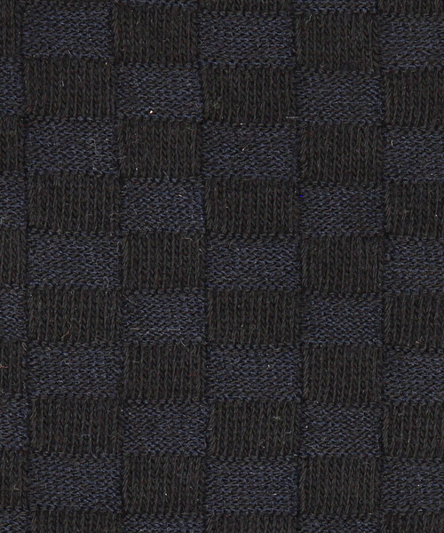 COMME CA ISM（コムサイズム）の「リンクス 市松柄 ドレスソックス（ソックス/靴下・メンズ・ブラック/ネイビー/チャコール・27cm）」の10枚目の写真