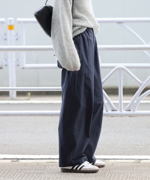 JOURNAL STANDARD relume（ジャーナルスタンダード　レリューム）の「コットンギャザーワイドパンツ（スラックス・レディース・ブラウン/ネイビー・36/38）」の15枚目の写真