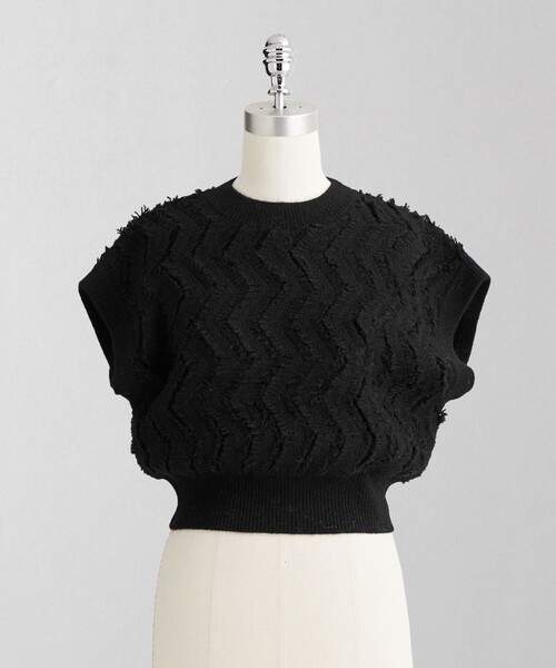 LOEFF（ロエフ）の「＜LOEFF＞ウェーブ フリンジ ベスト（ベスト