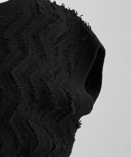 LOEFF（ロエフ）の「＜LOEFF＞ウェーブ フリンジ ベスト（ベスト