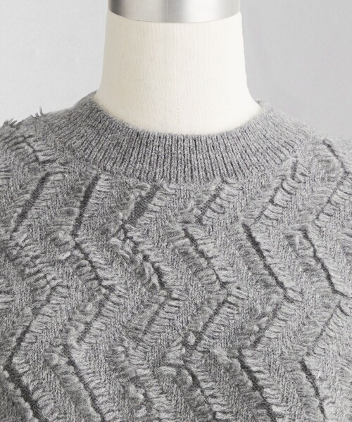 LOEFF＞ウェーブ フリンジ ベスト