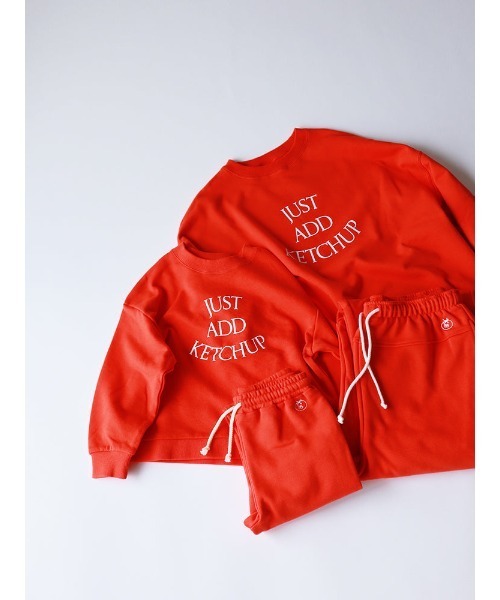 Catchup(ケチャップ)の「【Catchup】Catchup プリントスウェットトップス(大人サイズ)(Tシャツ/カットソー・レディース・ライトグレー/レッド・S/M/L/LL)」の3枚目の写真