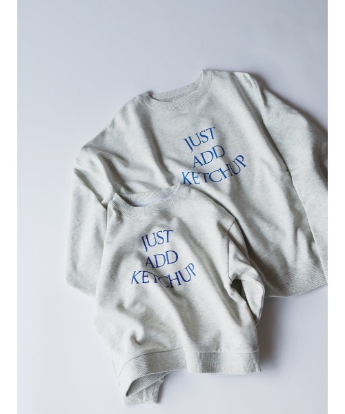 Catchup(ケチャップ)の「【Catchup】Catchup プリントスウェットトップス(大人サイズ)(Tシャツ/カットソー・レディース・ライトグレー/レッド・S/M/L/LL)」の4枚目の写真