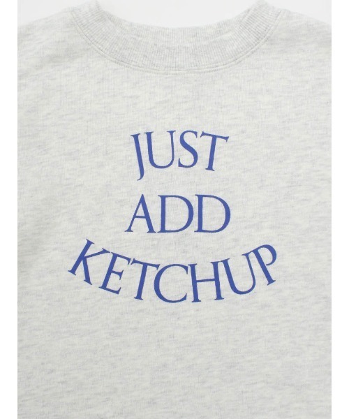 Catchup(ケチャップ)の「【Catchup】Catchup プリントスウェットトップス(大人サイズ)(Tシャツ/カットソー・レディース・ライトグレー/レッド・S/M/L/LL)」の5枚目の写真