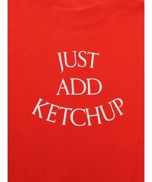 Catchup(ケチャップ)の「【Catchup】Catchup プリントスウェットトップス(大人サイズ)(Tシャツ/カットソー・レディース・ライトグレー/レッド・S/M/L/LL)」の7枚目の写真