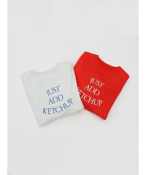 Catchup(ケチャップ)の「【Catchup】Catchup プリントスウェットトップス(大人サイズ)(Tシャツ/カットソー・レディース・ライトグレー/レッド・S/M/L/LL)」の8枚目の写真