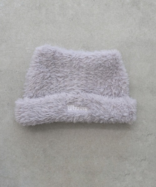 Whinny（ホワイニー）の「Whinny/スノーねこパンチ（ニットキャップ/ビーニー・レディース・グレー/ブラック/ホワイト・FREE）」の11枚目の写真