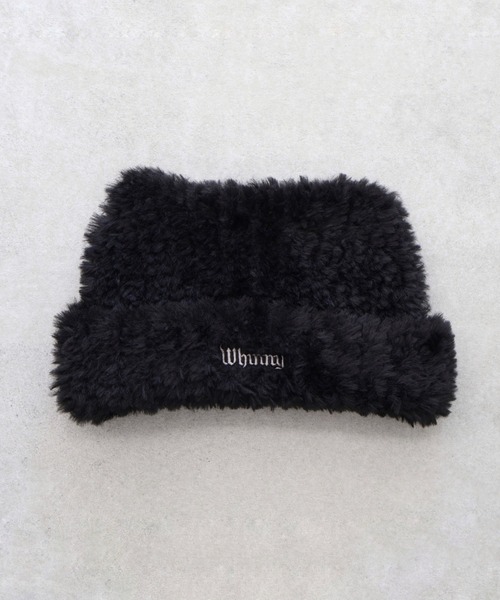 Whinny（ホワイニー）の「Whinny/スノーねこパンチ（ニットキャップ/ビーニー・レディース・グレー/ブラック/ホワイト・FREE）」の12枚目の写真
