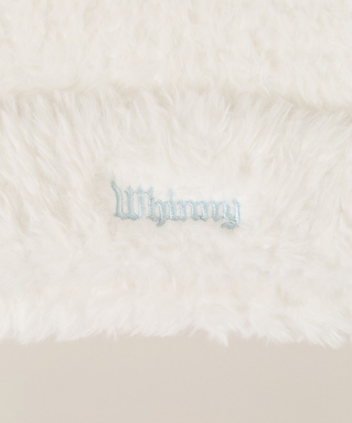 Whinny（ホワイニー）の「Whinny/スノーねこパンチ（ニットキャップ/ビーニー・レディース・グレー/ブラック/ホワイト・FREE）」の16枚目の写真