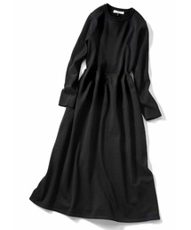 ＩＥＤＩＴ　福田麻琴さんコラボ　クラス感漂うニットワンピース〈ブラック〉