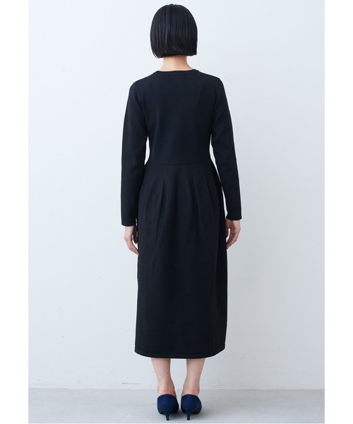 IEDIT（イディット）の「ＩＥＤＩＴ　福田麻琴さんコラボ　クラス感漂うニットワンピース〈ブラック〉（ワンピース・レディース・ブラック・LARGE/MEDIUM/X-LARGE/XX-LARGE/MP/NS/XXX-LARGE）」の10枚目の写真
