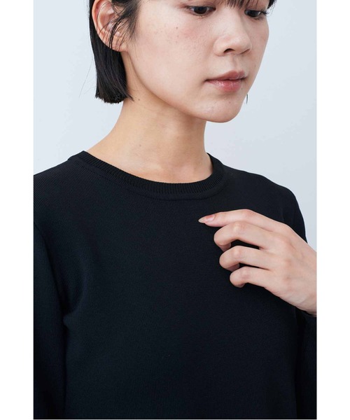 IEDIT（イディット）の「ＩＥＤＩＴ　福田麻琴さんコラボ　クラス感漂うニットワンピース〈ブラック〉（ワンピース・レディース・ブラック・LARGE/MEDIUM/X-LARGE/XX-LARGE/MP/NS/XXX-LARGE）」の11枚目の写真