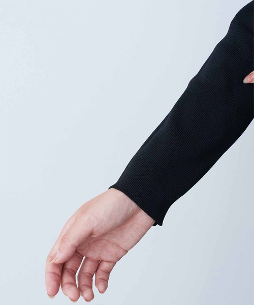 IEDIT（イディット）の「ＩＥＤＩＴ　福田麻琴さんコラボ　クラス感漂うニットワンピース〈ブラック〉（ワンピース・レディース・ブラック・LARGE/MEDIUM/X-LARGE/XX-LARGE/MP/NS/XXX-LARGE）」の3枚目の写真