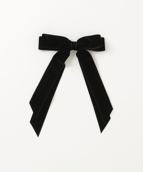 RUBY AND YOU（ルビーアンドユー）の「［select］ベロアリボンヘアクリップ（バレッタ/ヘアクリップ・レディース・ワイン/ブラック/グリーン・FREE）」の5枚目の写真