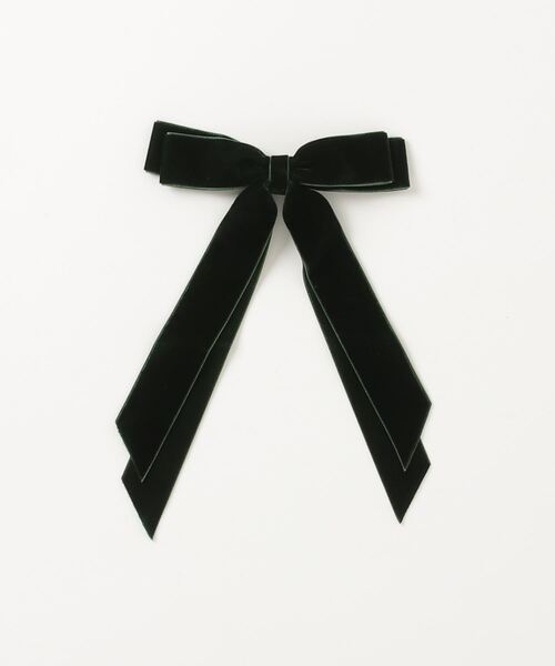 RUBY AND YOU（ルビーアンドユー）の「［select］ベロアリボンヘアクリップ（バレッタ/ヘアクリップ・レディース・ワイン/ブラック/グリーン・FREE）」の6枚目の写真