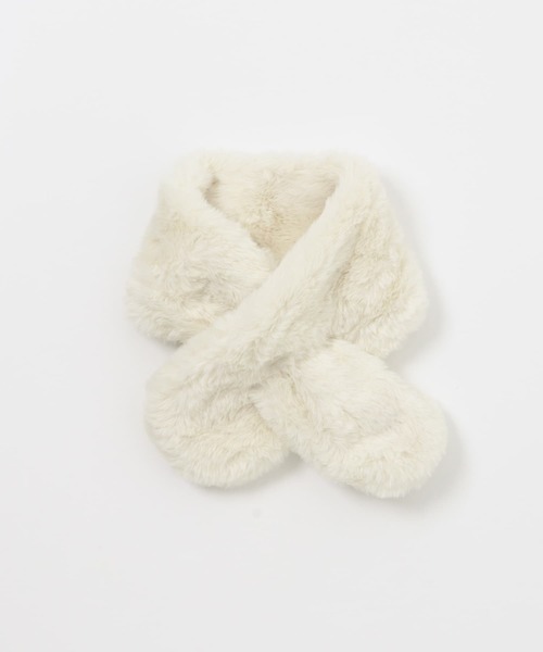 URBAN RESEARCH DOORS（アーバンリサーチドアーズ）の「『親子リンク』エコファーティペット(KIDS)（マフラー・キッズ・ホワイト系その他/ベージュ系その他・ONE）」の5枚目の写真