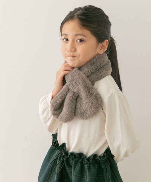 URBAN RESEARCH DOORS（アーバンリサーチドアーズ）の「『親子リンク』エコファーティペット(KIDS)（マフラー・キッズ・ホワイト系その他/ベージュ系その他・ONE）」の12枚目の写真