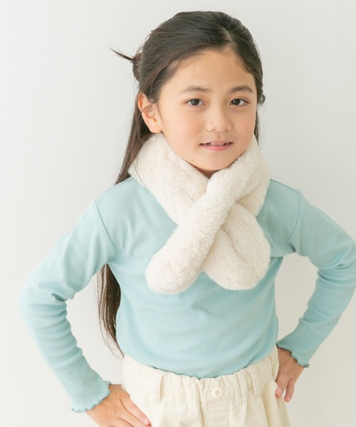 URBAN RESEARCH DOORS（アーバンリサーチドアーズ）の「『親子リンク』エコファーティペット(KIDS)（マフラー・キッズ・ホワイト系その他/ベージュ系その他・ONE）」の15枚目の写真