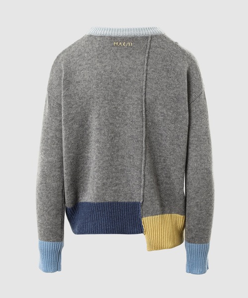 Color Blocked / カシミヤクルーネック（ニット/セーター）｜MARNI（マルニ）