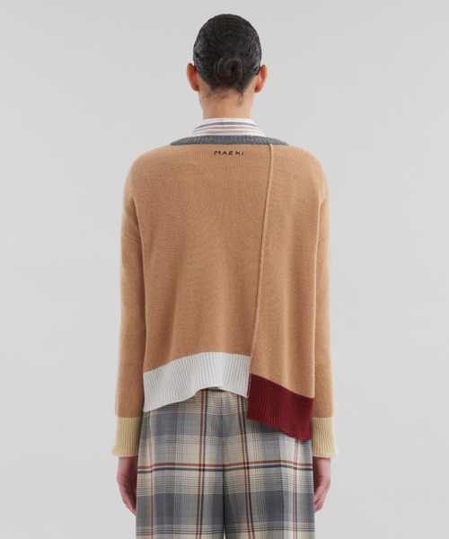 Color Blocked / カシミヤクルーネック（ニット/セーター）｜MARNI（マルニ）