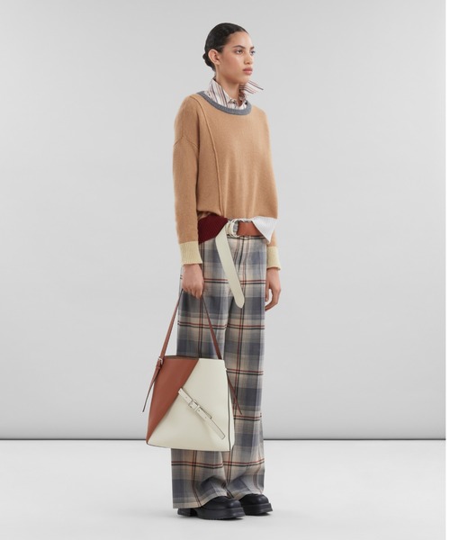 Color Blocked / カシミヤクルーネック（ニット/セーター）｜MARNI（マルニ）