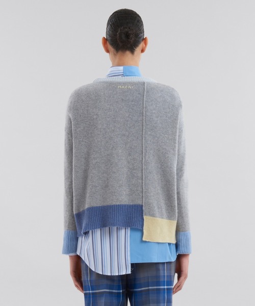 Color Blocked / カシミヤクルーネック（ニット/セーター）｜MARNI（マルニ）