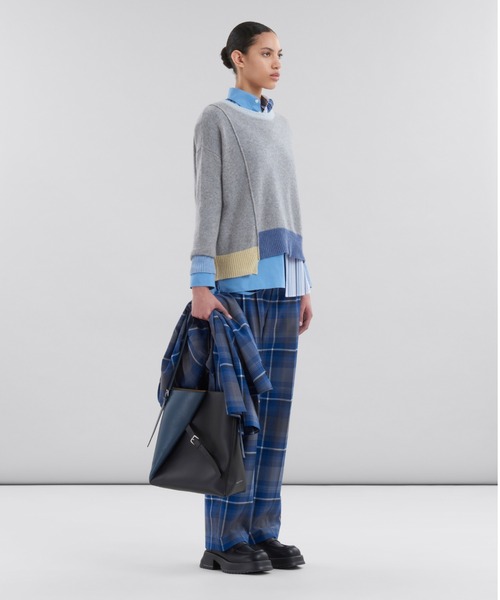 Color Blocked / カシミヤクルーネック（ニット/セーター）｜MARNI（マルニ）