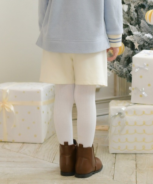 KP（ケーピー）の「ニットツイル　プリーツラップパンツ(100～140)（その他パンツ・キッズ・オフホワイト/ブラック・100cm/110cm/120cm/130cm/140cm）」の6枚目の写真