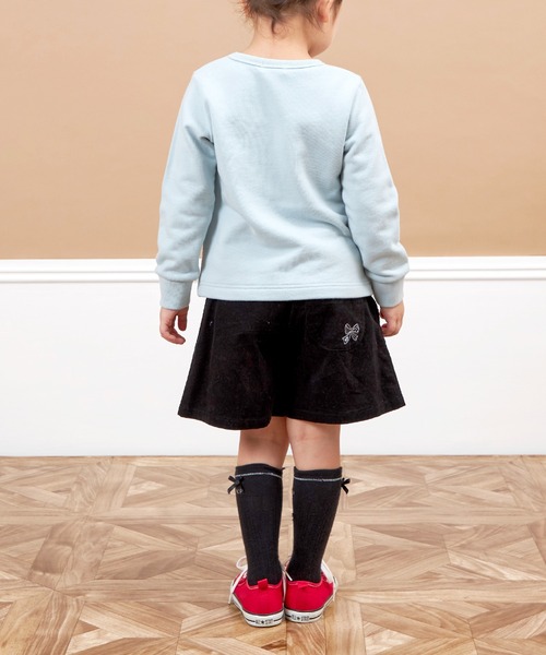 KP（ケーピー）の「ニットツイル　プリーツラップパンツ(100～140)（その他パンツ・キッズ・オフホワイト/ブラック・100cm/110cm/120cm/130cm/140cm）」の10枚目の写真