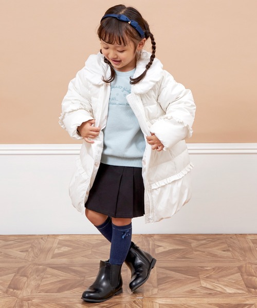 KP（ケーピー）の「ニットツイル　プリーツラップパンツ(100～140)（その他パンツ・キッズ・オフホワイト/ブラック・100cm/110cm/120cm/130cm/140cm）」の11枚目の写真