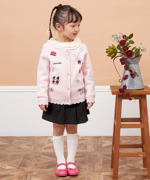 KP（ケーピー）の「ニットツイル　プリーツラップパンツ(100～140)（その他パンツ・キッズ・オフホワイト/ブラック・100cm/110cm/120cm/130cm/140cm）」の12枚目の写真