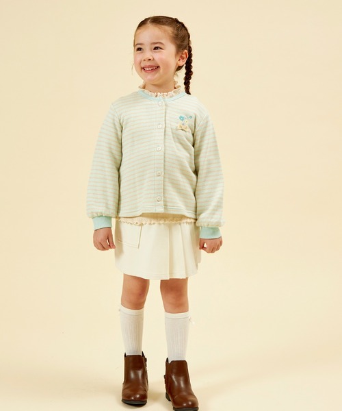 KP（ケーピー）の「ニットツイル　プリーツラップパンツ(100～140)（その他パンツ・キッズ・オフホワイト/ブラック・100cm/110cm/120cm/130cm/140cm）」の17枚目の写真