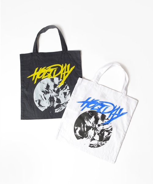 HOLIDAY（ホリデイ）の「TOTE BAG (FRIENDS' HOLIDAY) トートバッグ (フレンズホリデイ)（トートバッグ・レディース・ホワイト/ダークネイビー/オレンジ・ONE SIZE）」の4枚目の写真