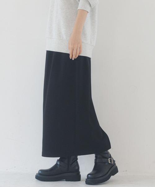 LAKOLE（ラコレ）の「裏起毛ジョーゼットスカート / 234634（スカート・レディース・ブラウン/ブラック/アイボリー/マスタード・FREE）」の8枚目の写真