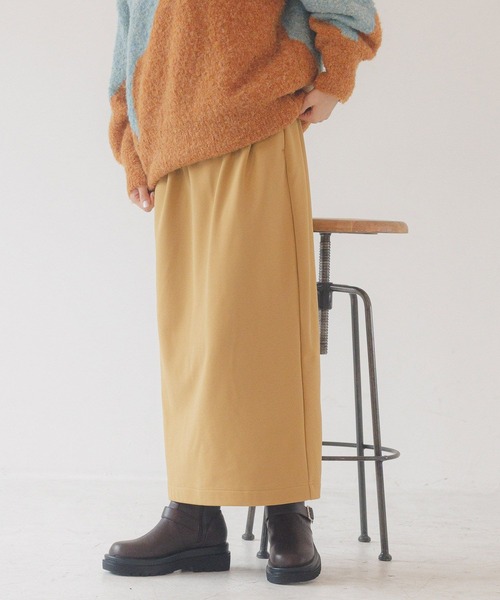 LAKOLE（ラコレ）の「裏起毛ジョーゼットスカート / 234634（スカート・レディース・ブラウン/ブラック/アイボリー/マスタード・FREE）」の13枚目の写真