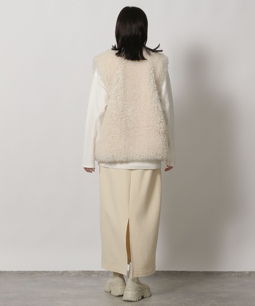 LAKOLE（ラコレ）の「裏起毛ジョーゼットスカート / 234634（スカート・レディース・ブラウン/ブラック/アイボリー/マスタード・FREE）」の19枚目の写真