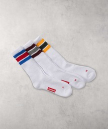 【Healthknit】配色ラインソックス 3足セット