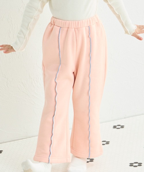 pairmanon(ペアマノン)の「裏起毛 メローライン フレアパンツ(スウェットパンツ・キッズ・ブラック/ブラック系その他/ライトイエロー/ピンク/ホワイト系その他/グリーン系その他/ベージュ・120/130/110/90/100/150/140)」の7枚目の写真